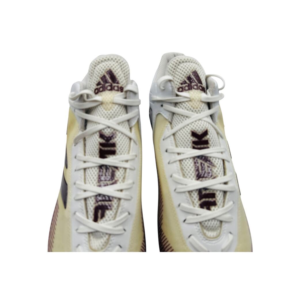 NWT Adidas Freak 23 Men's Football Cleats White /Maroon Lace Up Size 14 - Picture 6 of 11